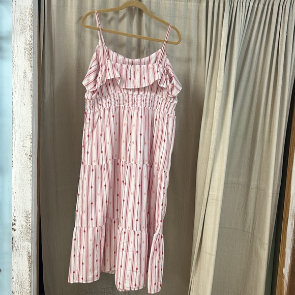 Red Stripe Print Maxi Dress - Loft - Picture 2 of 4